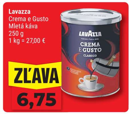 Lavazza Crema e Gusto mletá káva