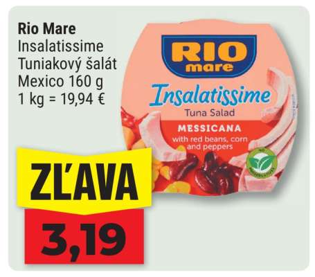 Rio Mare Insalatissime Tuniakový šalát Mexico 160 g