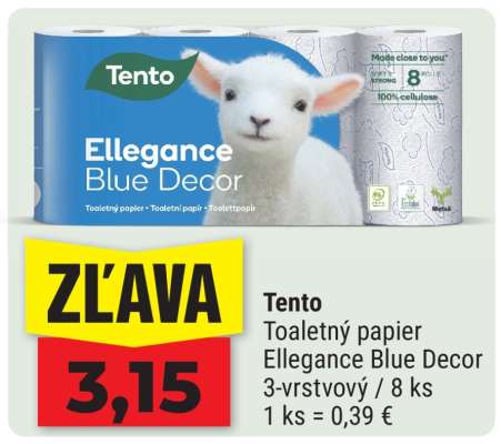 Tento Toaletný papier Ellegance Blue Decor