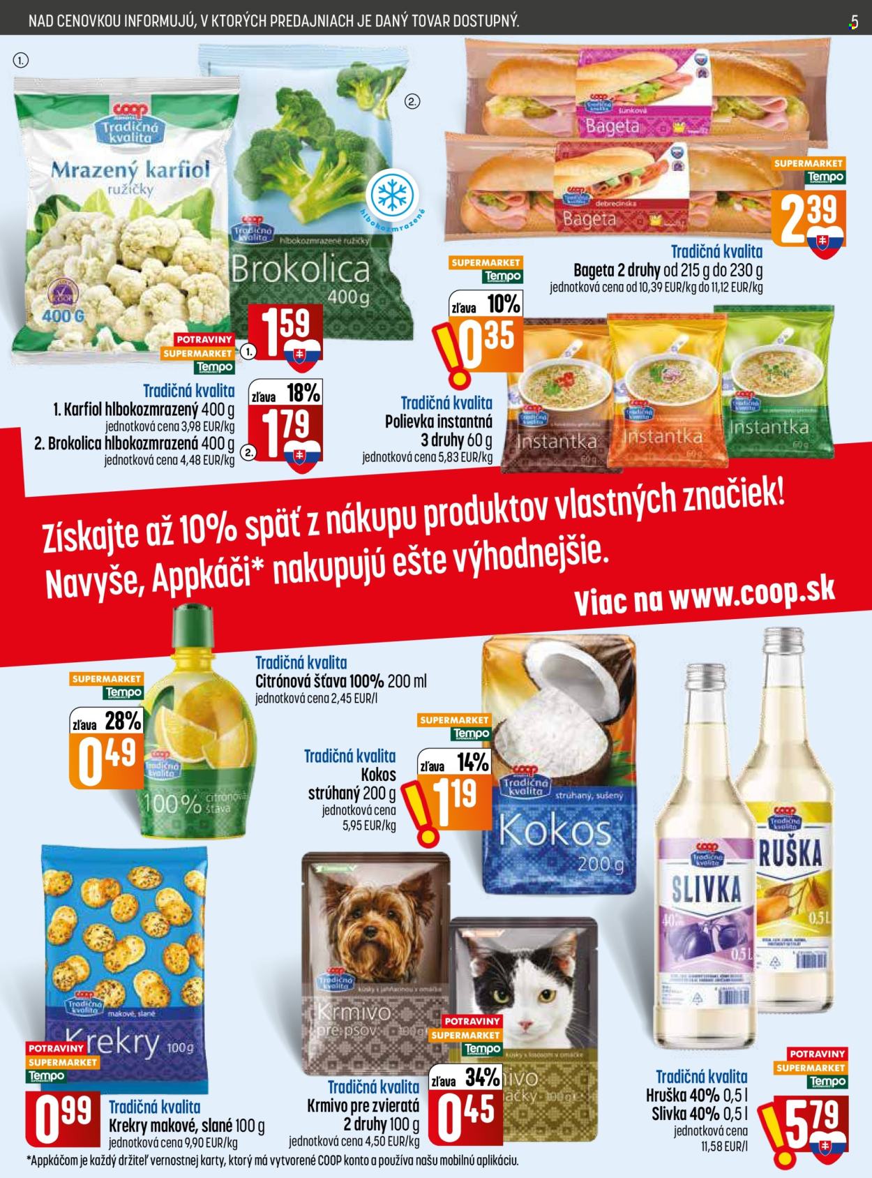 Leták COOP Jednota - 3.9.2026 - 9.9.2026. Strana 5