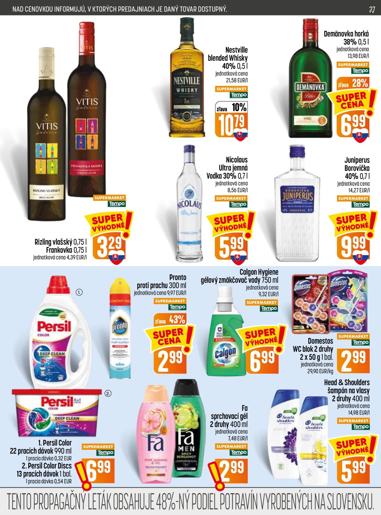 Leták COOP Jednota - 3.9.2026 - 9.9.2026. Strana 27