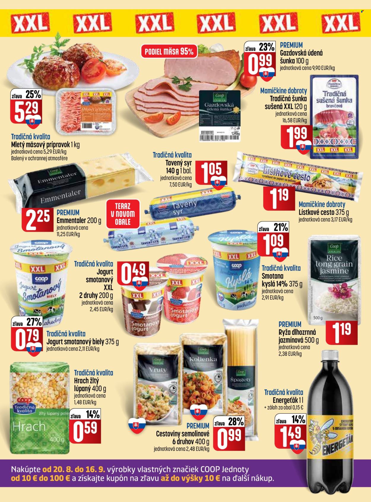 Leták COOP Jednota - 3.9.2026 - 23.9.2026. Strana 2