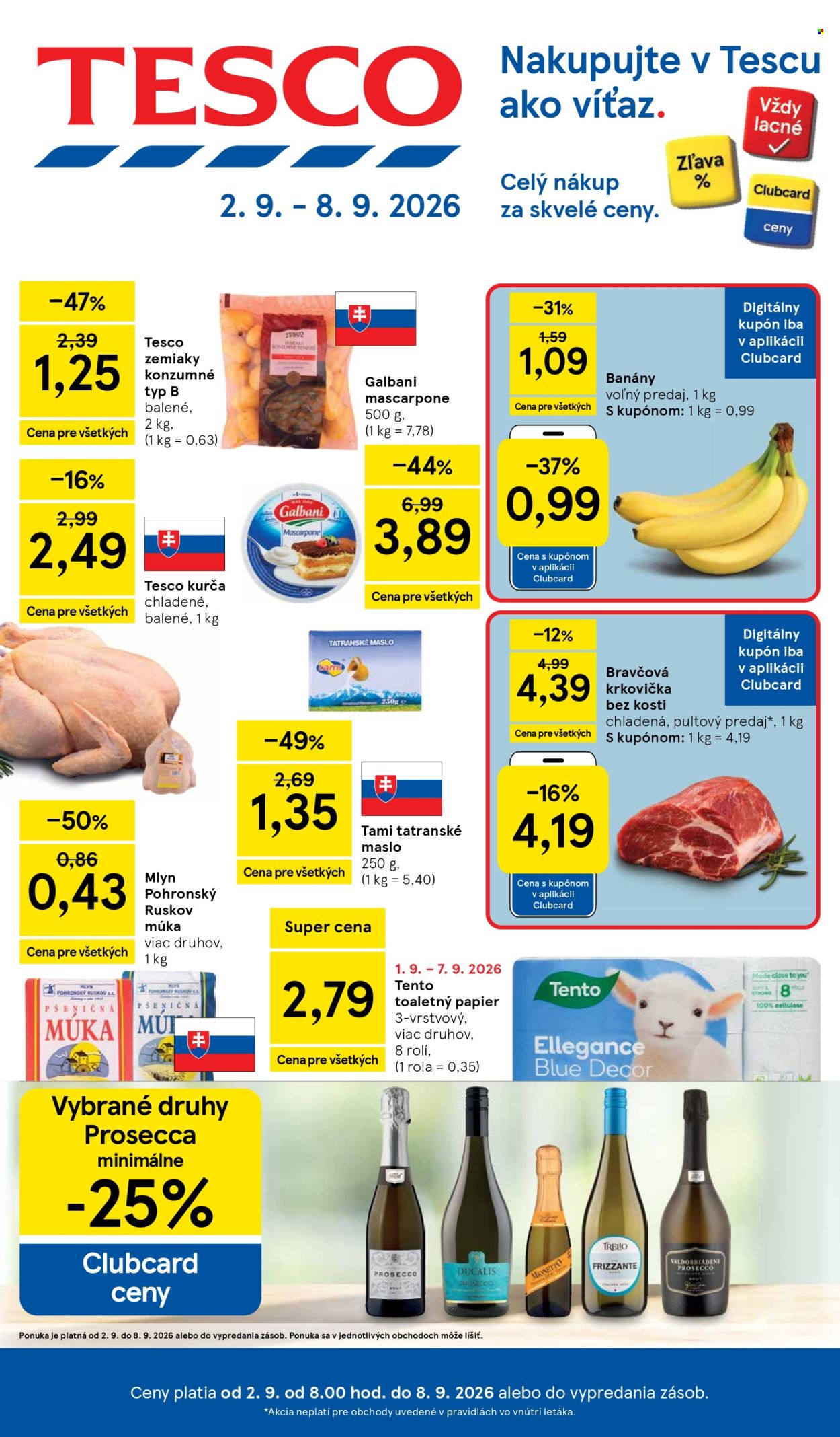 Leták TESCO - 2.9.2026 - 8.9.2026. Strana 1