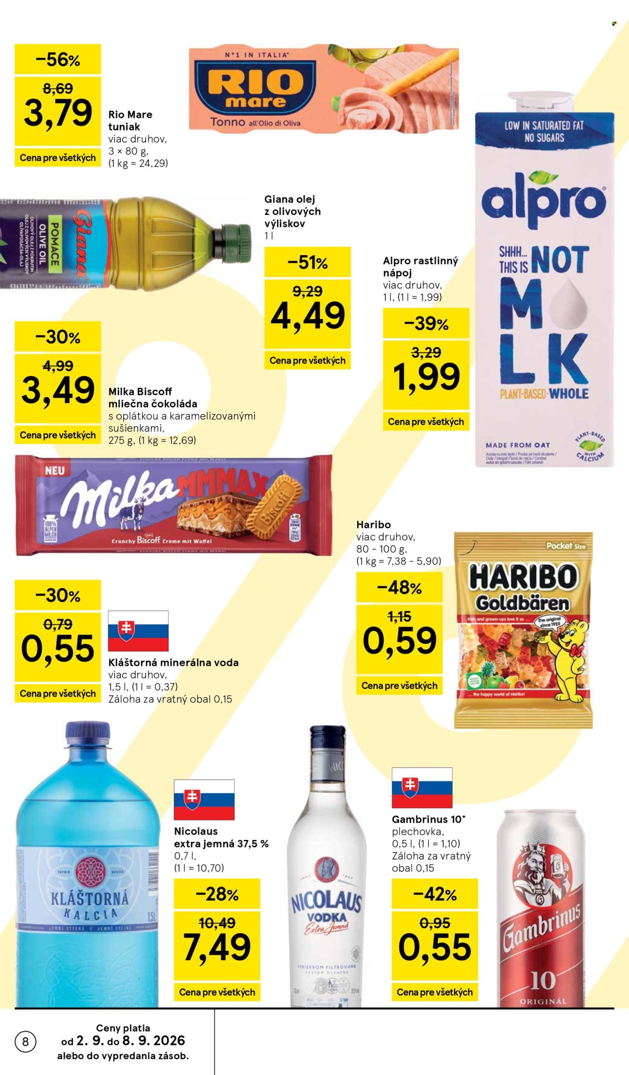 Leták TESCO - 2.9.2026 - 8.9.2026. Strana 8