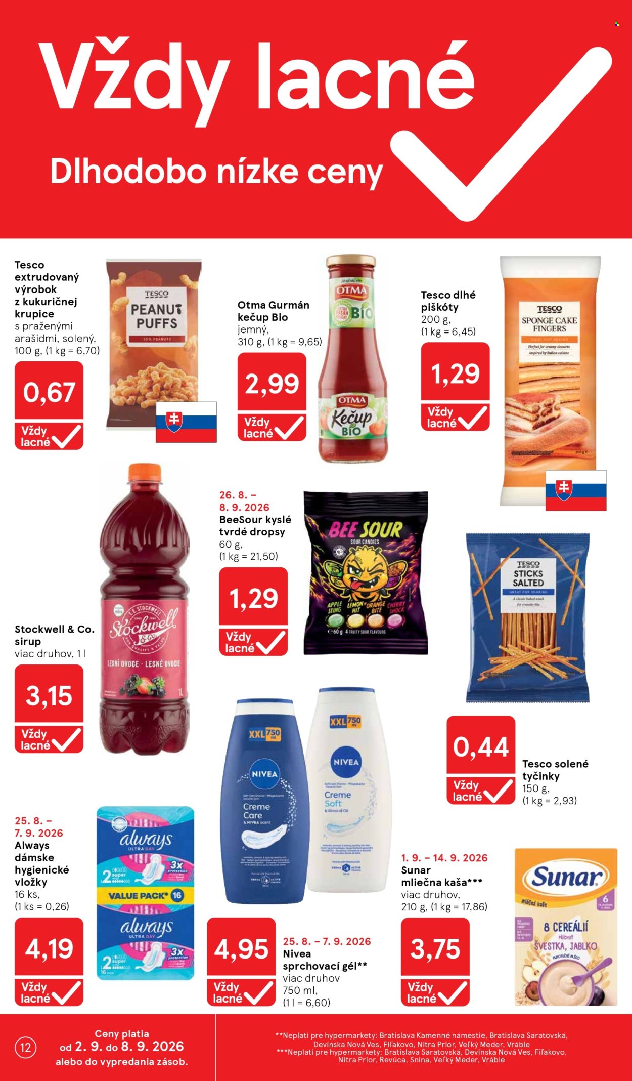 Leták TESCO - 2.9.2026 - 8.9.2026. Strana 12