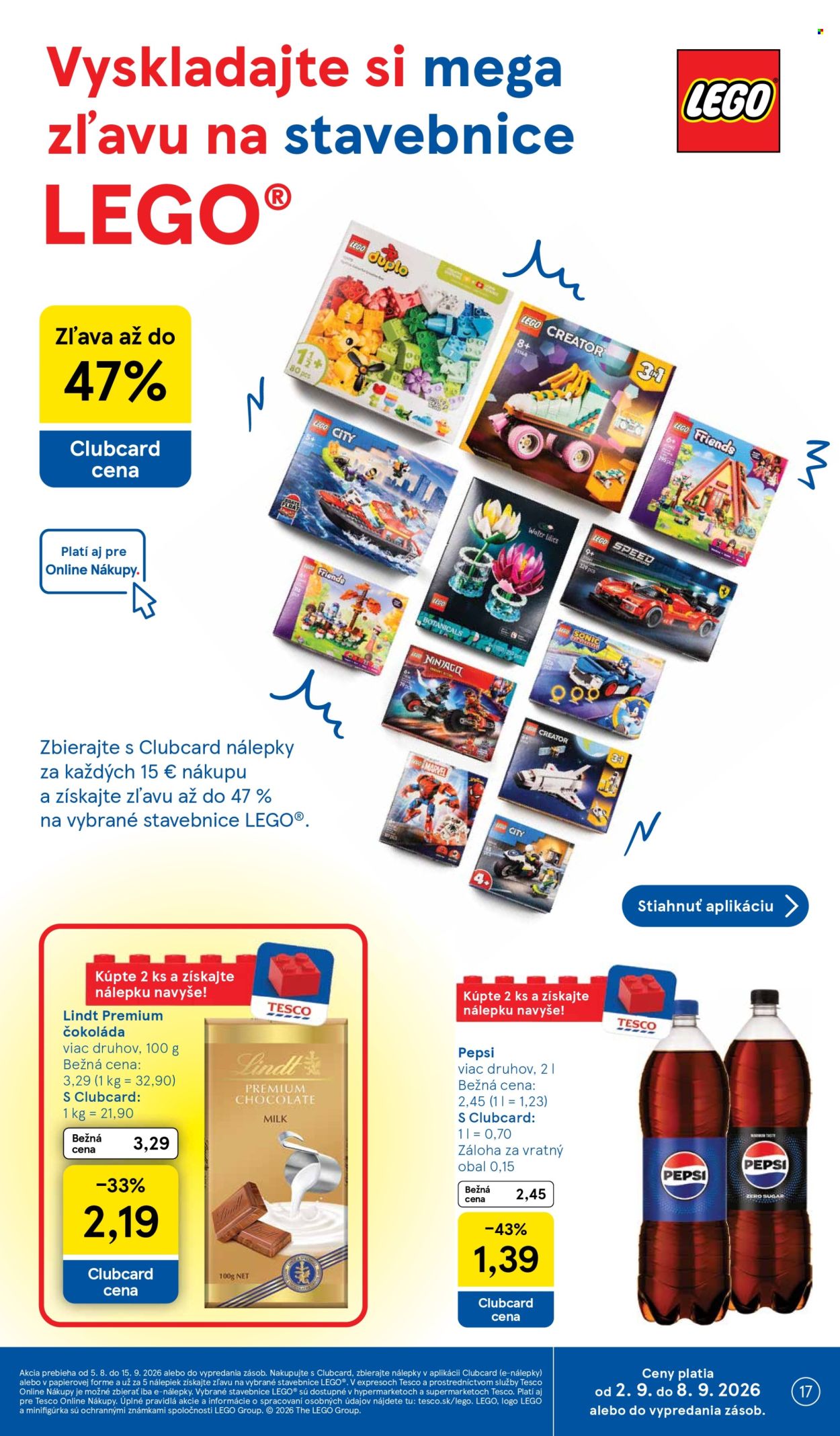 Leták TESCO - 2.9.2026 - 8.9.2026. Strana 17