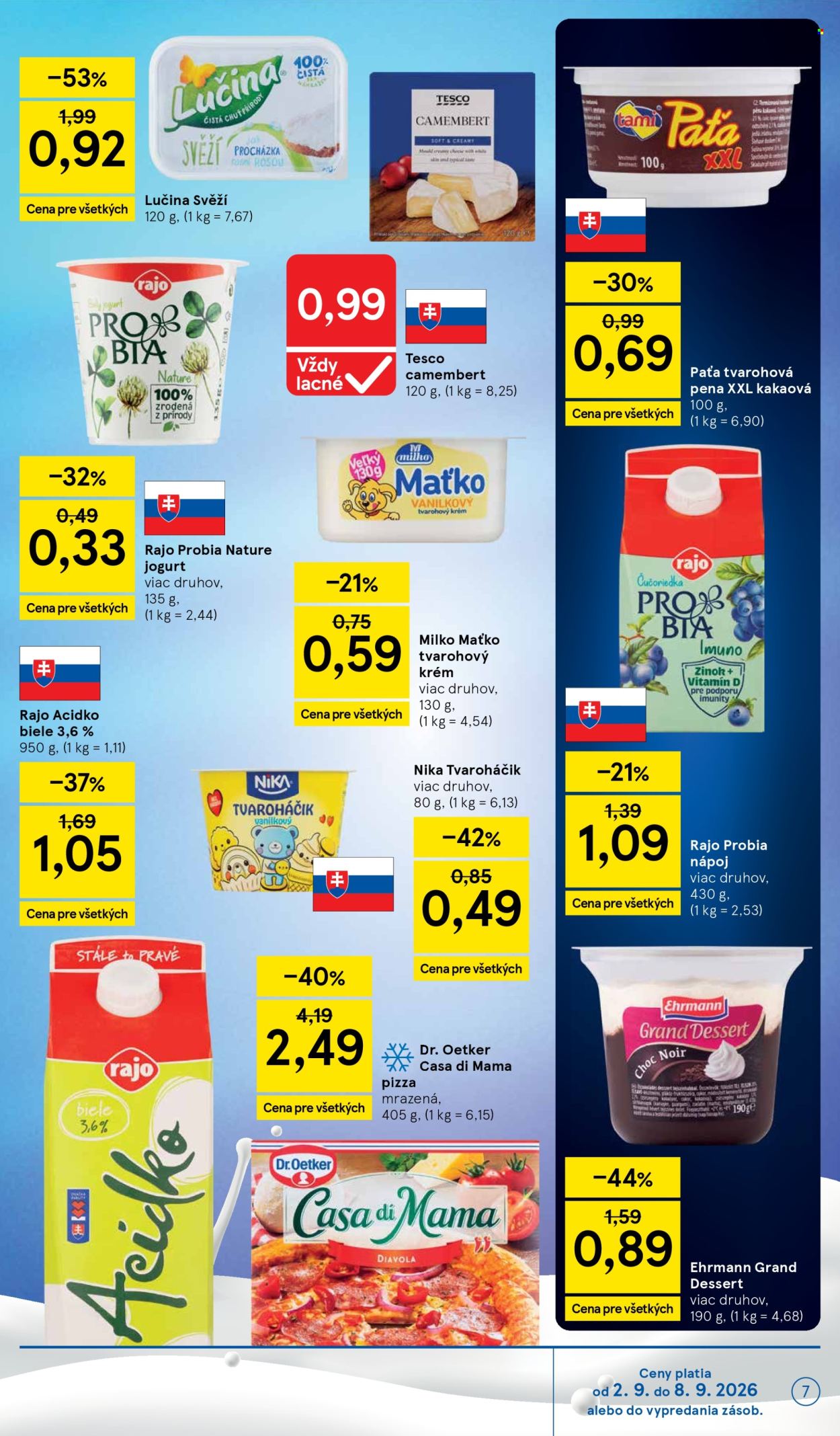Leták TESCO supermarket - 2.9.2026 - 8.9.2026. Strana 7
