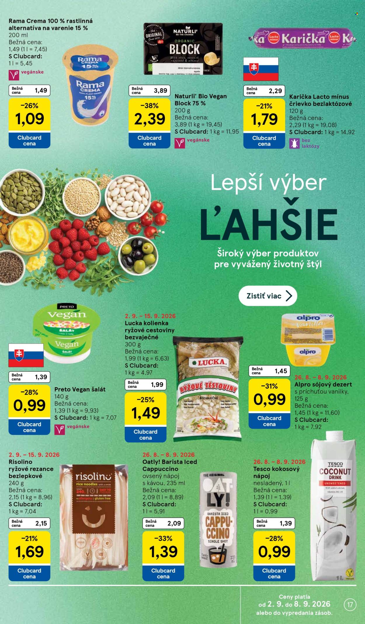 Leták TESCO supermarket - 2.9.2026 - 8.9.2026. Strana 17