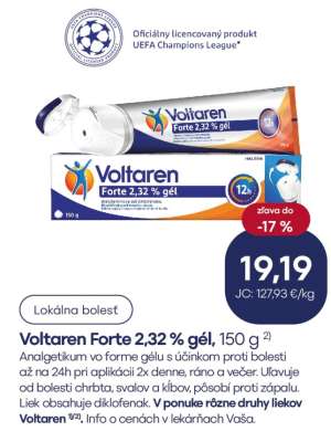 Voltaren Forte 2,32 % gél