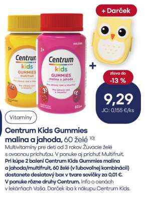 Centrum Kids Gummies malina a jahoda
