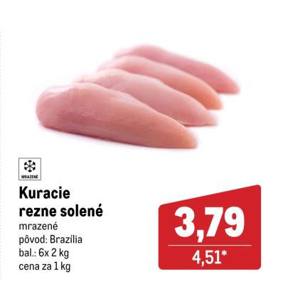 Kuracie rezne solené
