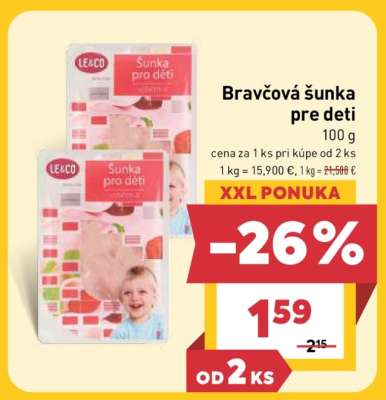 BRAVČOVÁ ŠUNKA PRE DETI