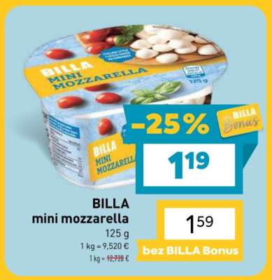 BILLA Mini Mozzarella
