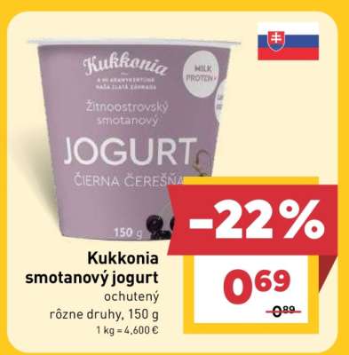 Kukkonia smotanový jogurt