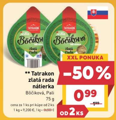 Tatrakon zlatá rada nátierka