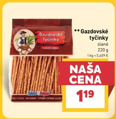 GAZDOVSKÉ TYČINKY