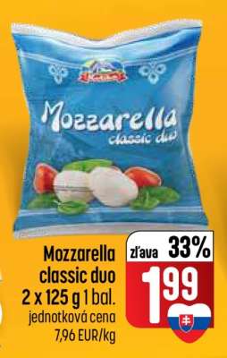 Mozzarella classic duo