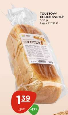TOUSTOVÝ CHLIEB SVETLÝ