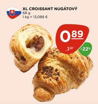 XL Croissant nugátový