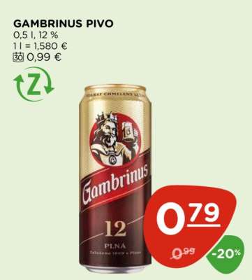 GAMBRINUS PIVO
