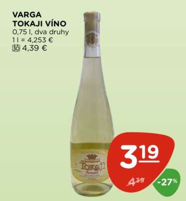 VARGA TOKAJI víno