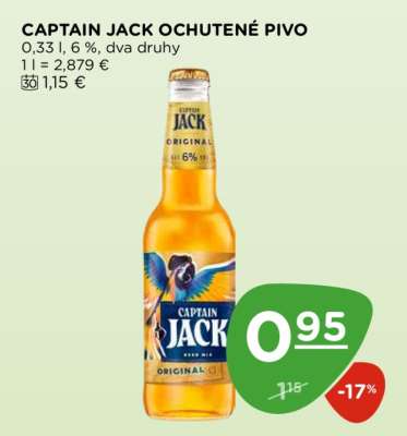 CAPTAIN JACK OCHUTENÉ PIVO