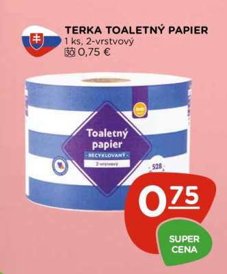 TERKA TOALETNÝ PAPIER