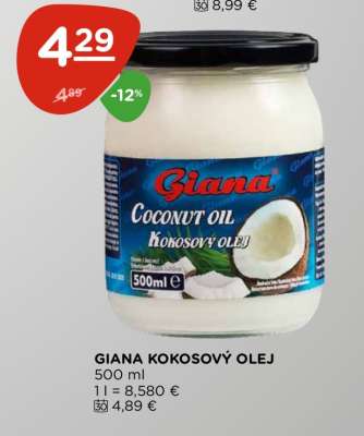 GIANA KOKOSOVÝ OLEJ
