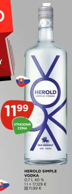 HEROLD SIMPLE VODKA