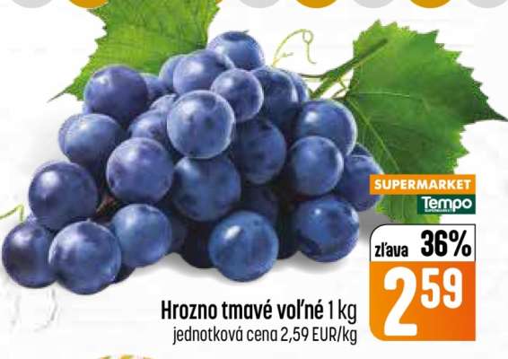 Hrozno tmavé voľné 1 kg