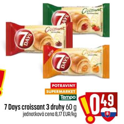 7 Days croissant 3 druhy 60 g