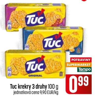 Tuc krekry 3 druhy
