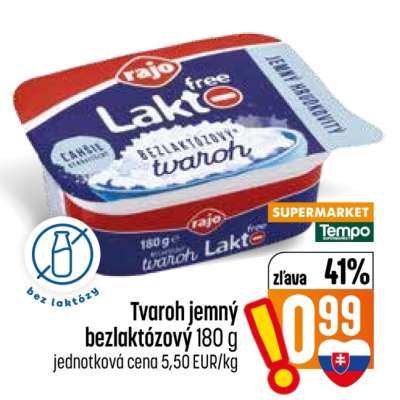 Tvaroh jemný bezlaktózový