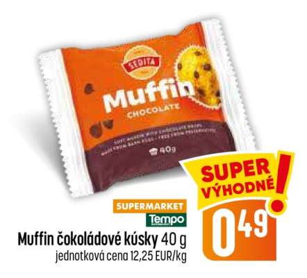 Muffin čokoládové kúsky 40 g
