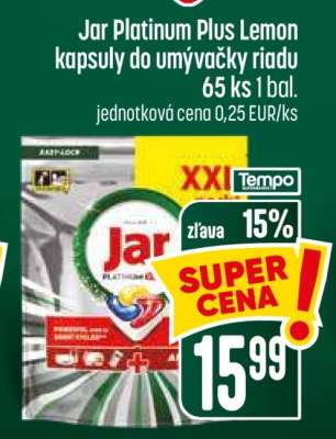 Jar Platinum Plus Lemon