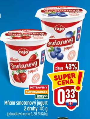 Mňam smotanový jogurt