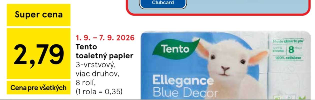 TENTO TOALETNÝ PAPIER