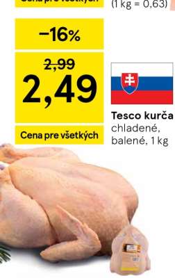 Tesco kurča