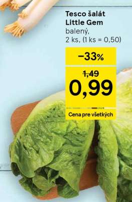 Tesco šalát Little gem
