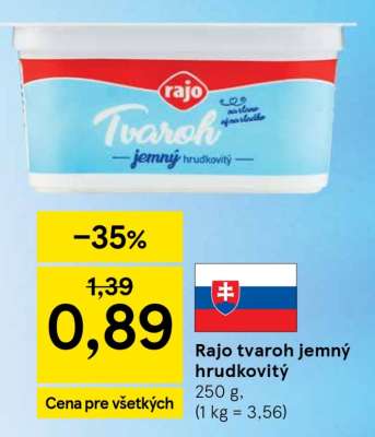 Rajo Tvaroh jemný hrudkovitý
