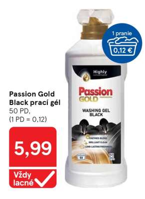Passion Gold Black prací gél