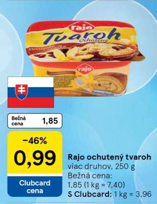 Rajo Ochutený tvaroh