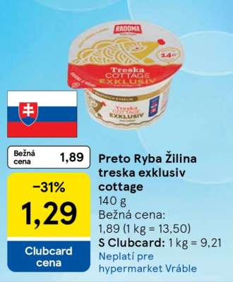 Preto Ryba Žilina treska exkluziv cottage