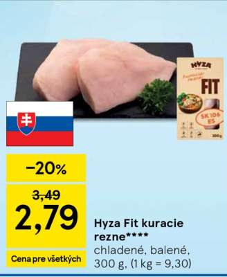 Hyza Fit kuracie rezne**