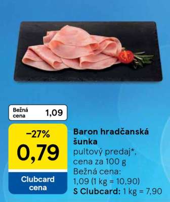 Baron hradčanská šunka