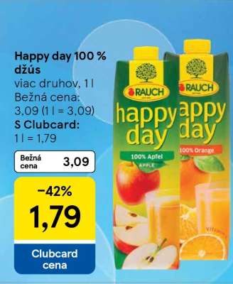 HAPPY DAY 100% Džús