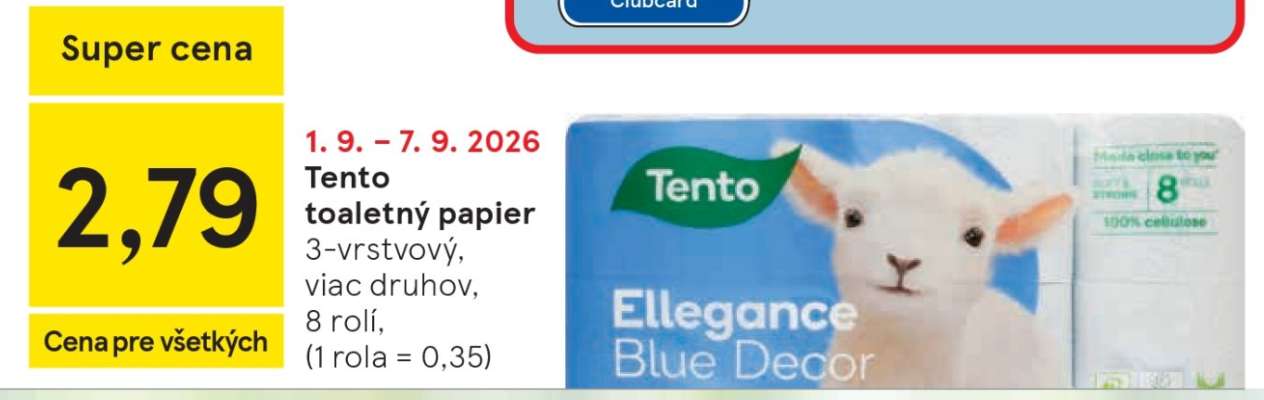 TENTO TOALETNÝ PAPIER
