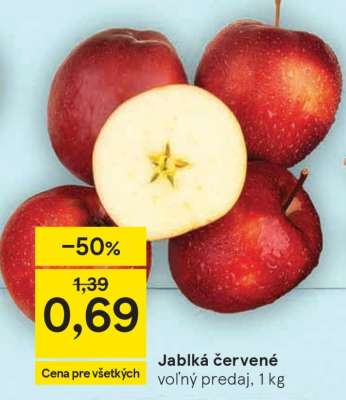 Jablká červené