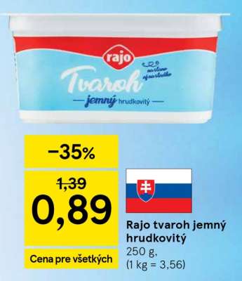 Rajo Tvaroh jemný hrudkovitý
