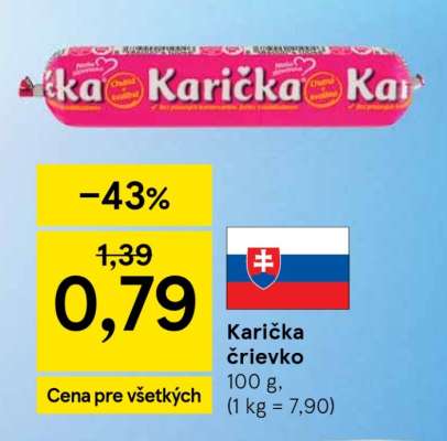 Karička črievko